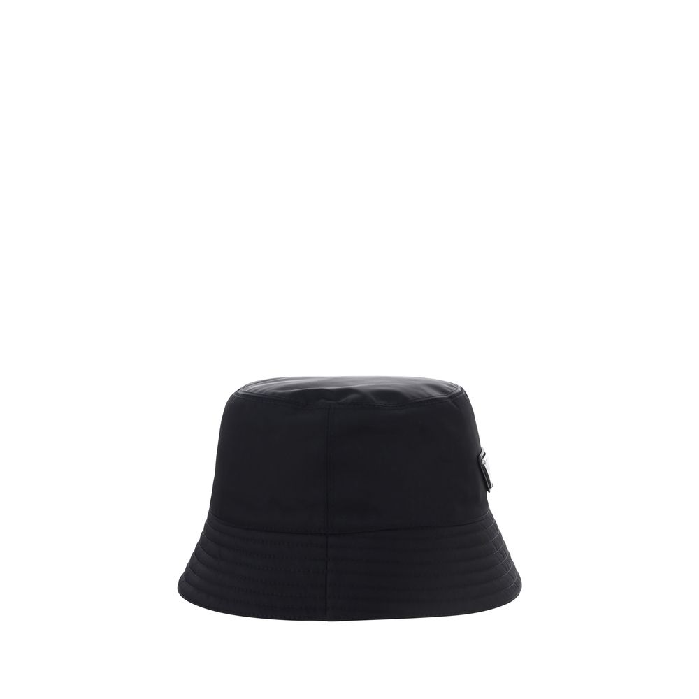 Prada Black Polyamide Bucket Hat Prada