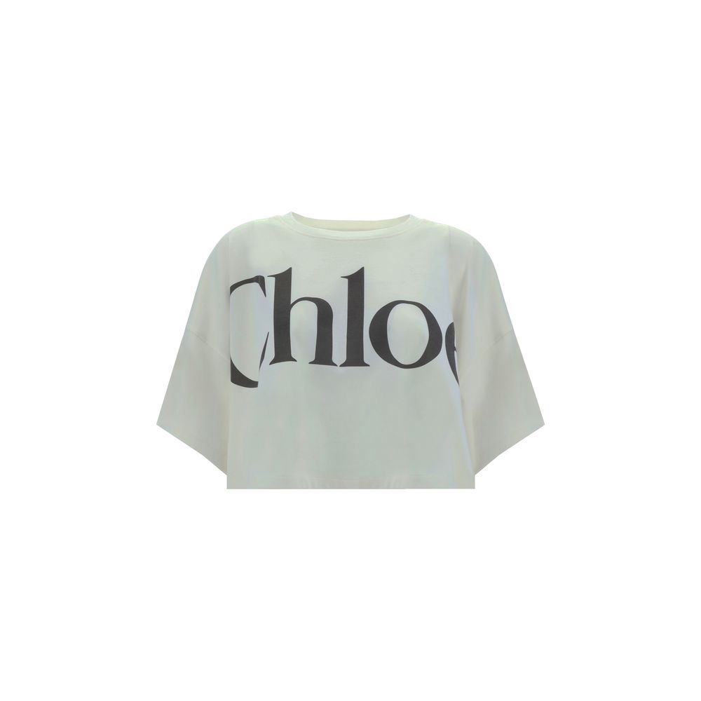 Chloé White Cotton T-Shirt Chloé