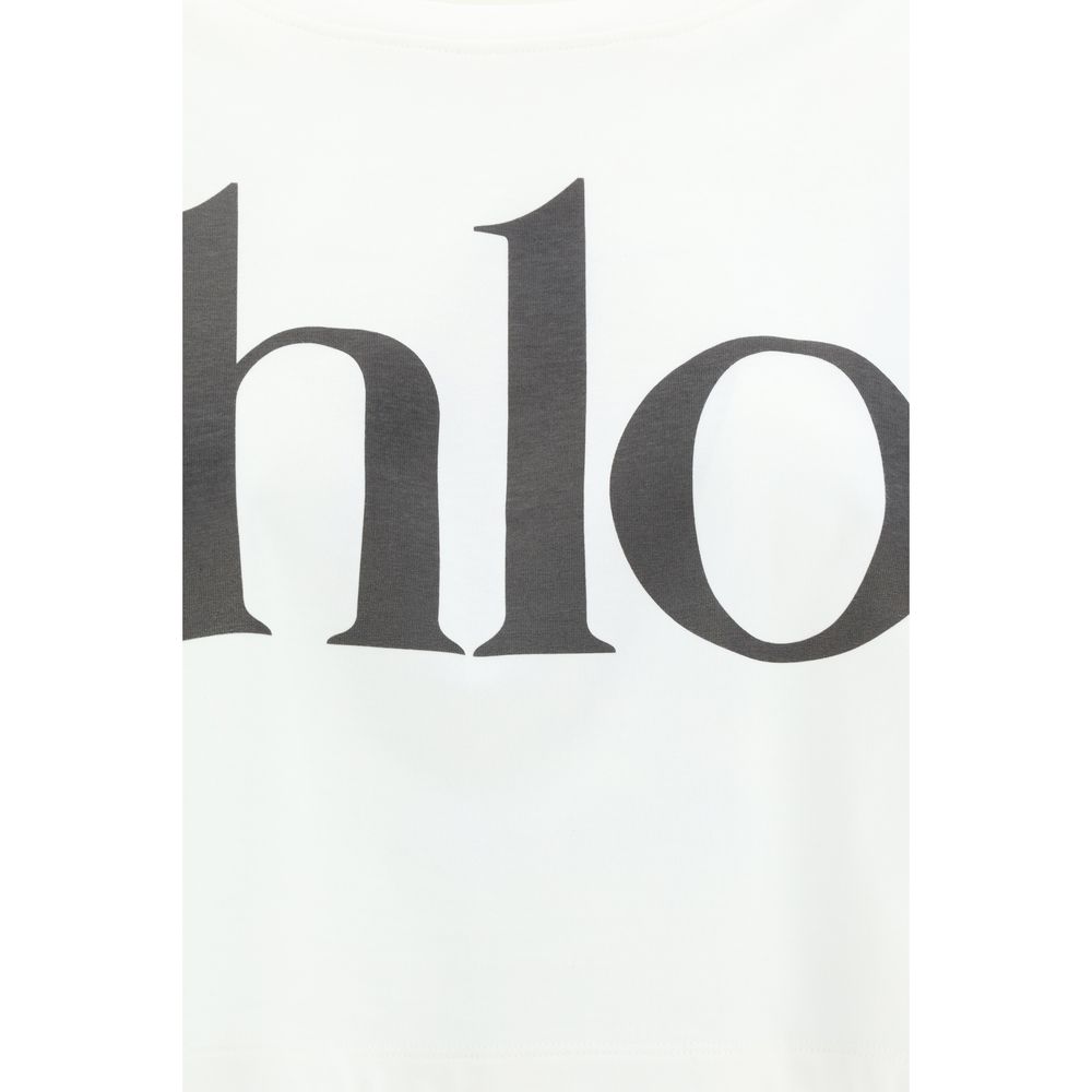 Chloé White Cotton T-Shirt Chloé