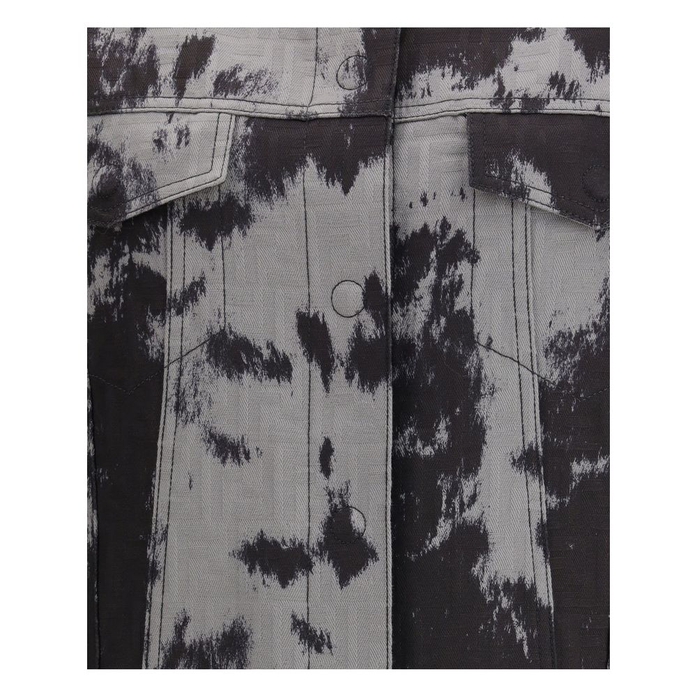 Fendi Black Cotton Denim Jacket Fendi