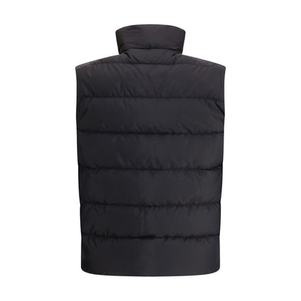 Prada Black Recycled Polyamide Sleveless Jacket Prada