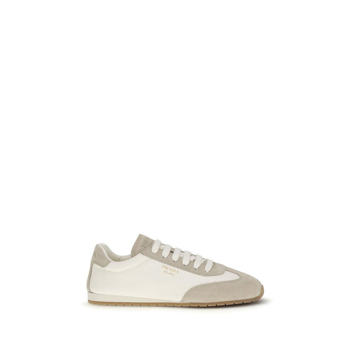 Prada Cream Lamb Ovis Aries Aries Low Top Sneakers Prada