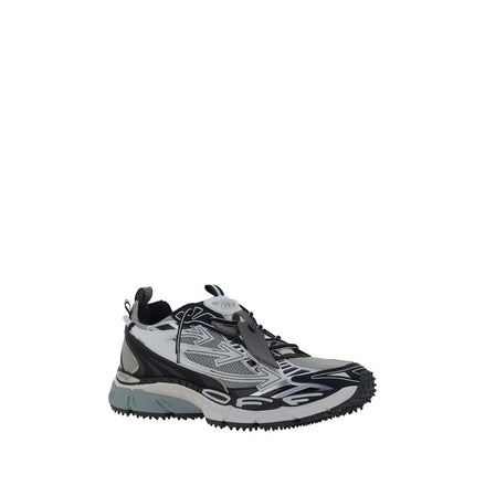 Off-White Gray Polyester Athletic Sneakers Off-White