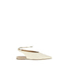 Jil Sander Cream Goatskin Ballet Flats Jil Sander