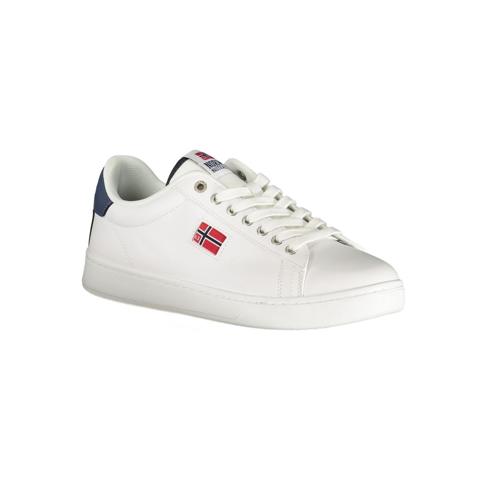 Norway 1963 White Polyester Men Sneaker Norway 1963