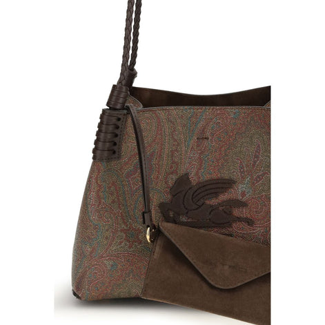 Etro Brown Pvc Shoulder Bag Etro
