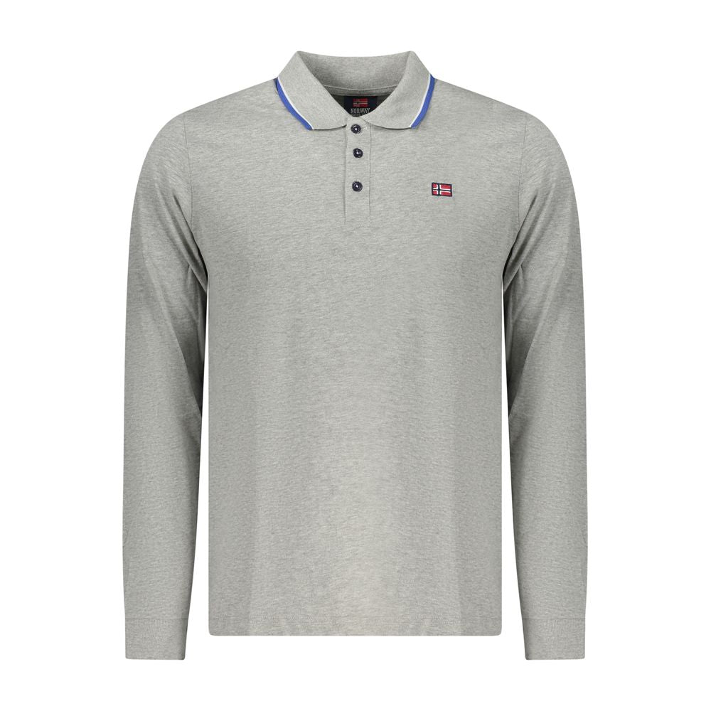 Norway 1963 Grigio Cotton Men Polo Norway 1963