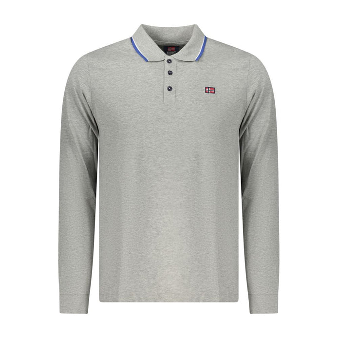 Norway 1963 Grigio Cotton Men Polo Norway 1963