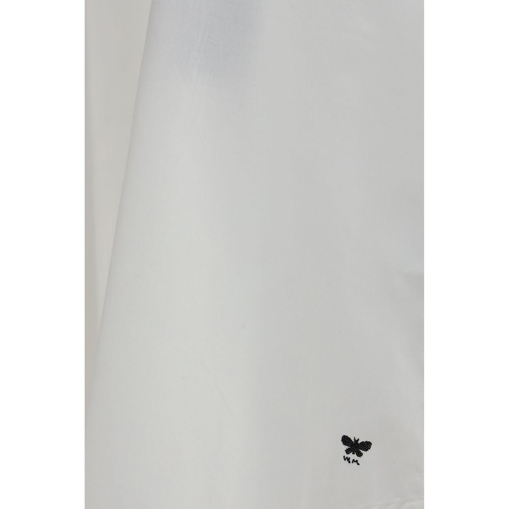 Max Mara White Cotton Dress Shirt Max Mara