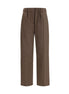 Max Mara Brown Wool Casual Pants Max Mara