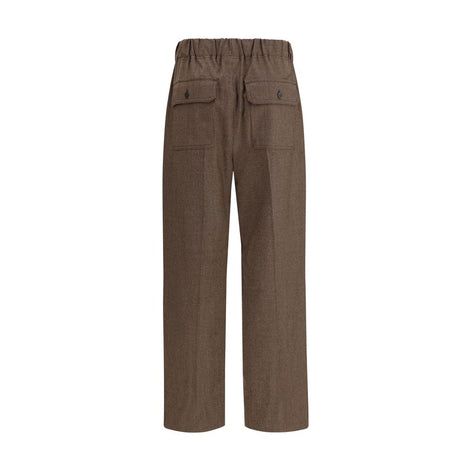 Max Mara Brown Wool Casual Pants Max Mara