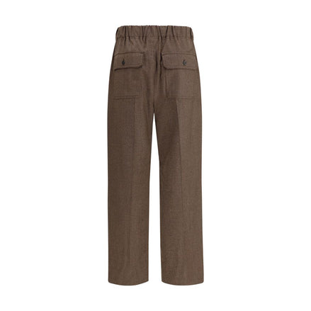 Max Mara Brown Wool Casual Pants Max Mara