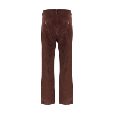 Max Mara Bordeaux Cotton Cropped Pants Max Mara