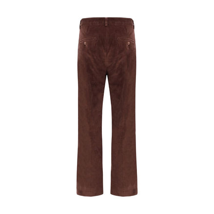 Max Mara Bordeaux Cotton Cropped Pants Max Mara