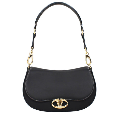 Valentino Garavani Black Leather Shoulder Bag Valentino Garavani