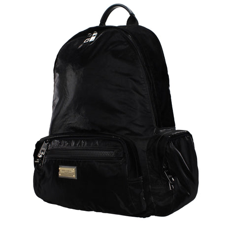 Dolce & Gabbana Black Nylon Backpack Dolce & Gabbana