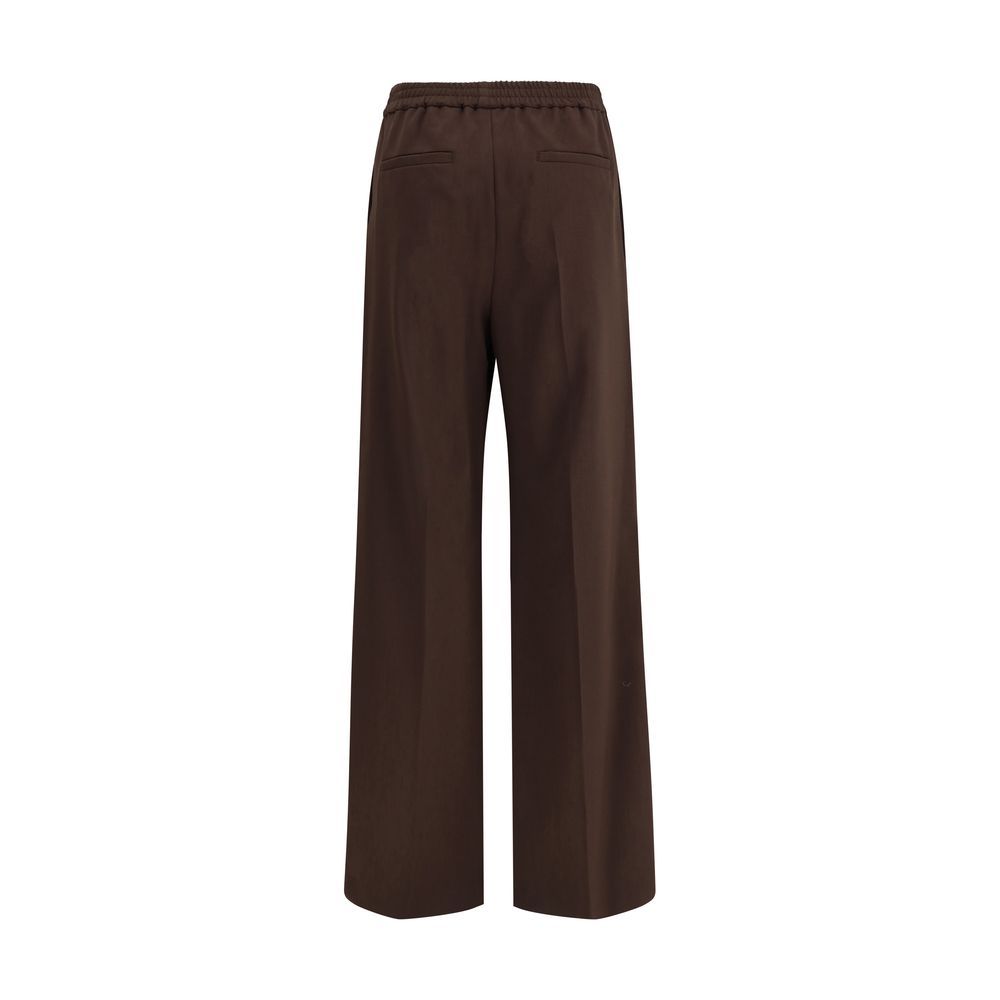 Max Mara Gray Polyester Casual Pants Max Mara