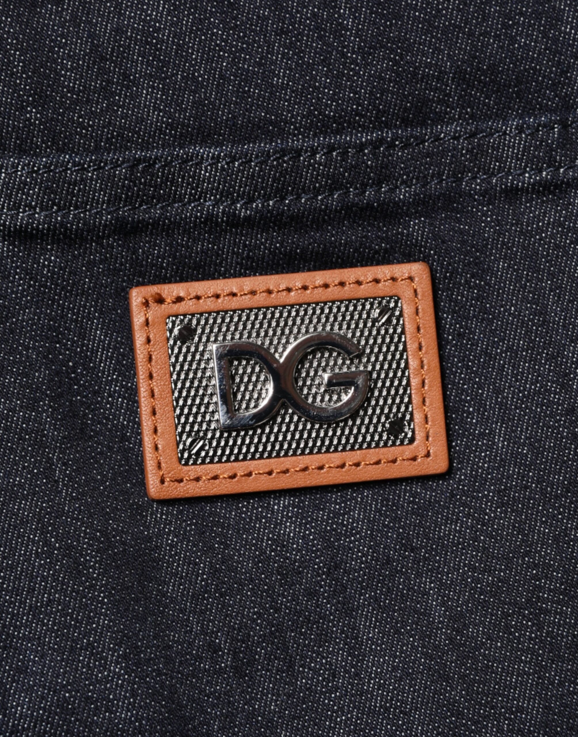 Dolce & Gabbana Black Cotton Stretch Skinny Denim Men Jeans Dolce & Gabbana