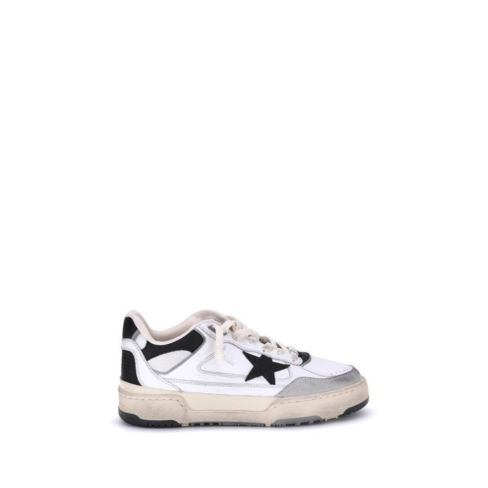 Golden Goose White Calf Leather Bos Taurus Chunky Sneakers Golden Goose