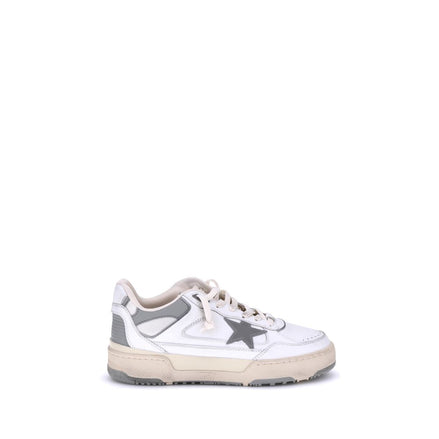 Golden Goose Gray Calf Leather Bos Taurus Chunky Sneakers Golden Goose