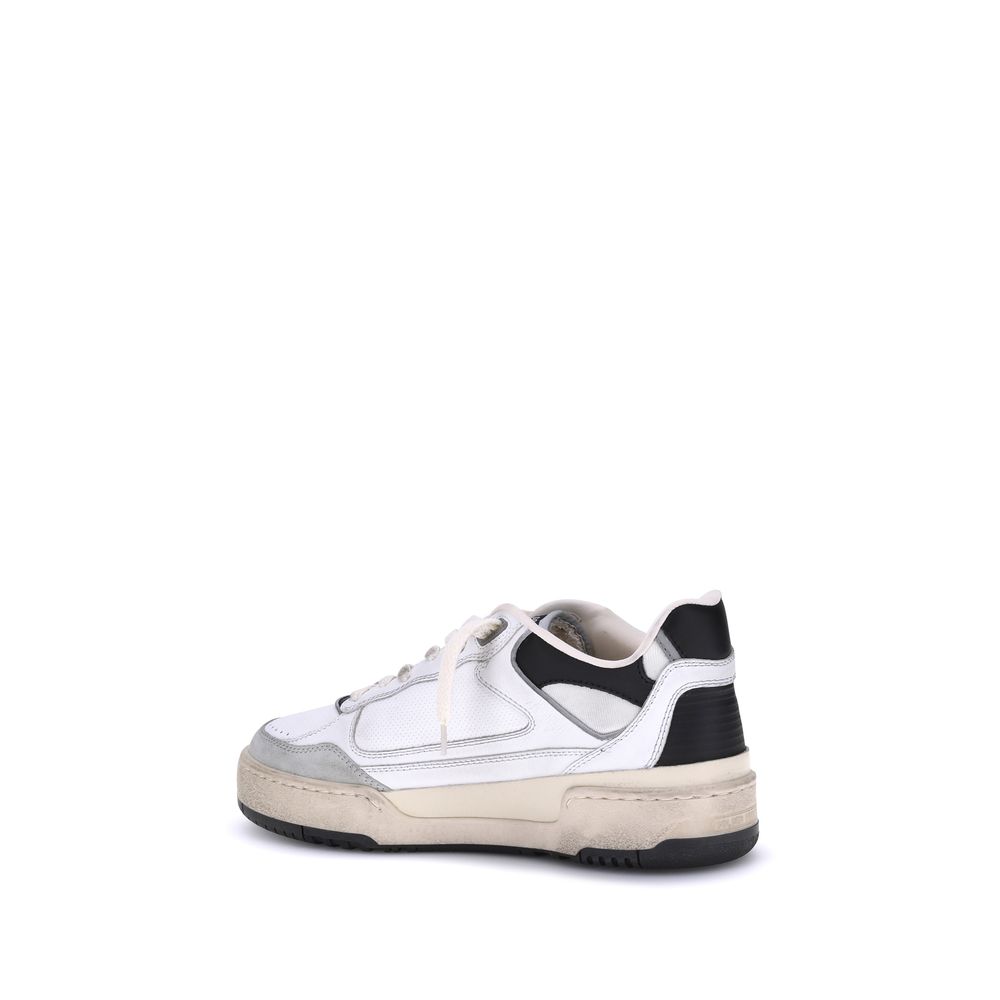 Golden Goose White Calf Leather Bos Taurus Chunky Sneakers Golden Goose