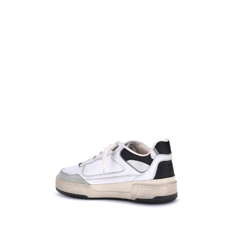 Golden Goose White Calf Leather Bos Taurus Chunky Sneakers Golden Goose
