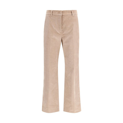Max Mara Beige Cotton Casual Pants Max Mara