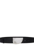 Burberry Black Leather Regular Belt Burberry