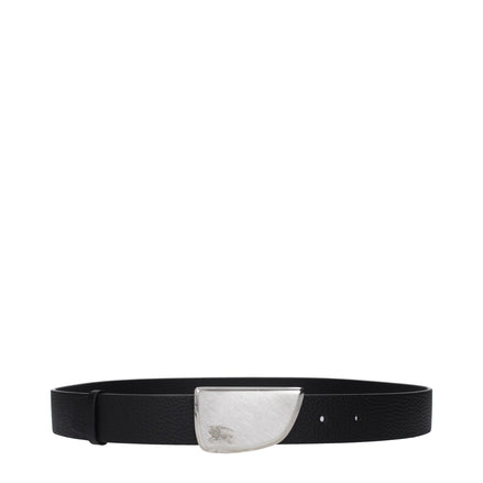 Burberry Black Leather Regular Belt Burberry