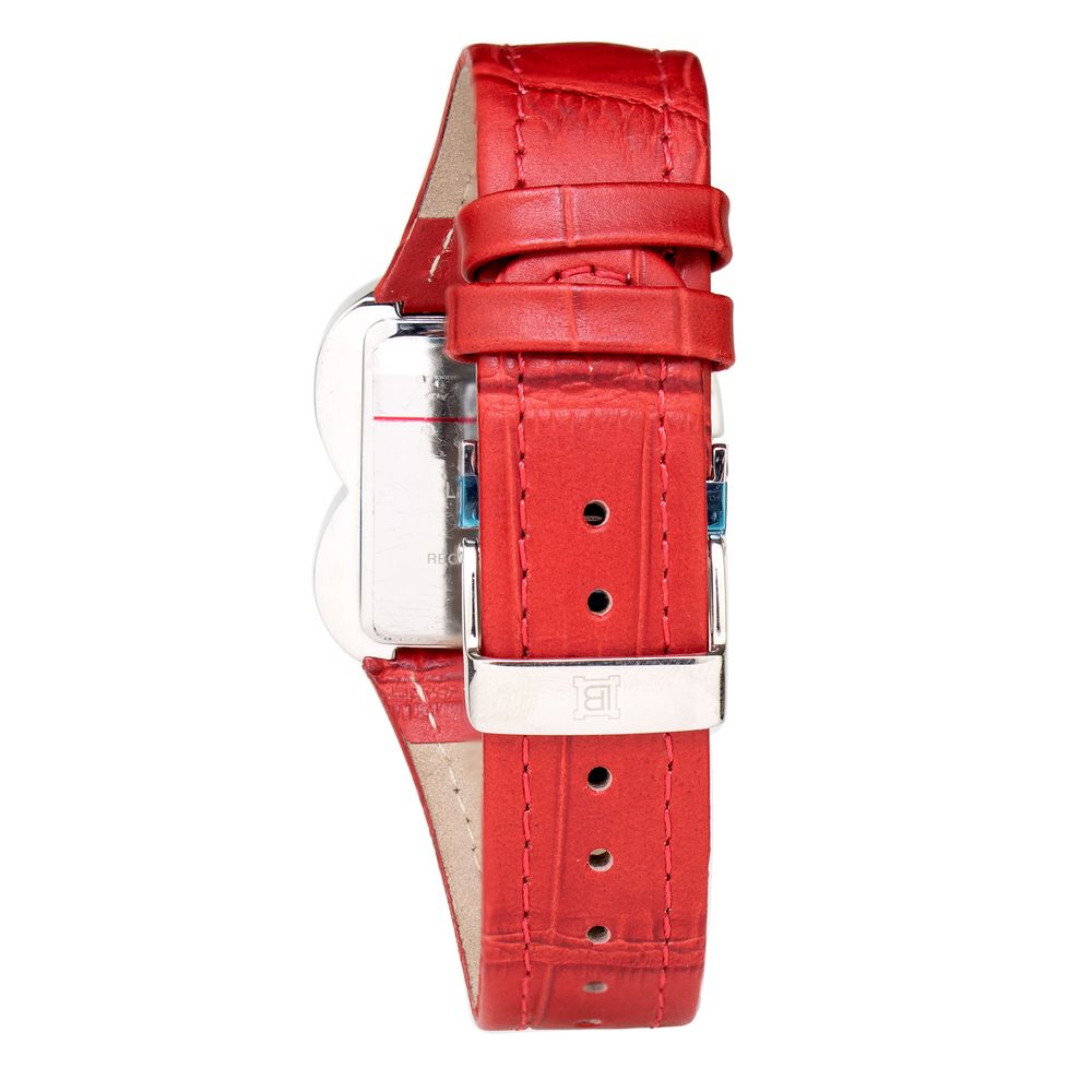 Laura Biagiotti Red Leather Dress Watch Laura Biagiotti