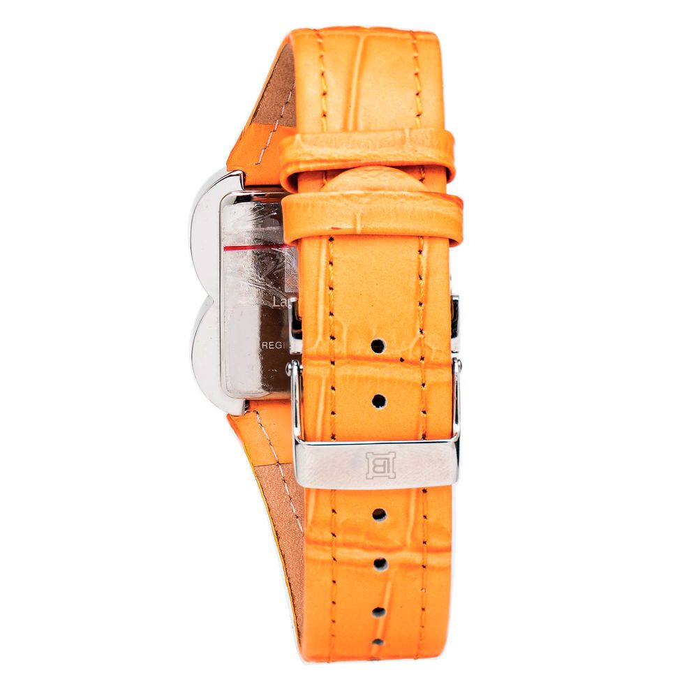 Laura Biagiotti Orange Leather Bracelet Watch Laura Biagiotti