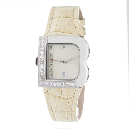 Laura Biagiotti Beige Stainless Steel Dress Watch Laura Biagiotti