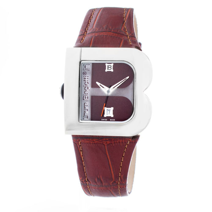 Laura Biagiotti Brown Leather Dress Watch Laura Biagiotti