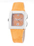 Laura Biagiotti Orange Leather Dress Watch Laura Biagiotti