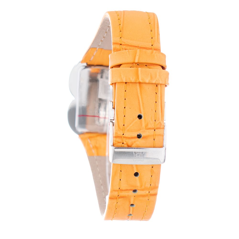 Laura Biagiotti Orange Leather Dress Watch Laura Biagiotti