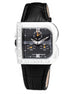 Laura Biagiotti Black Leather Dress Watch Laura Biagiotti