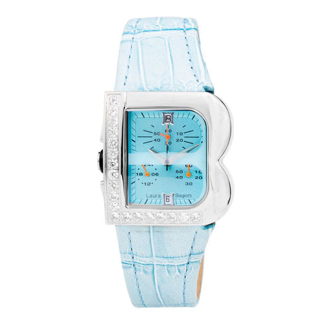 Laura Biagiotti Blue Leather Dress Watch Laura Biagiotti