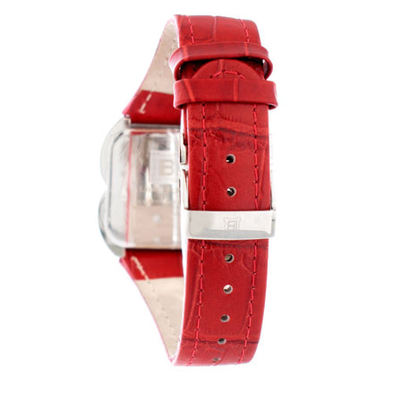 Laura Biagiotti Red Leather Dress Watch Laura Biagiotti