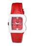 Laura Biagiotti Red Leather Dress Watch Laura Biagiotti