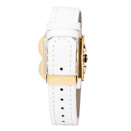 Laura Biagiotti White Leather Dress Watch Laura Biagiotti