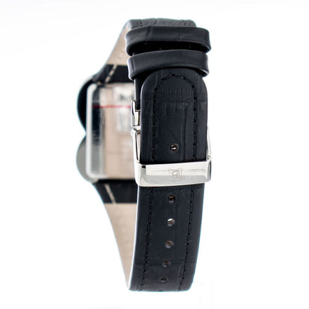 Laura Biagiotti Black Leather Dress Watch Laura Biagiotti