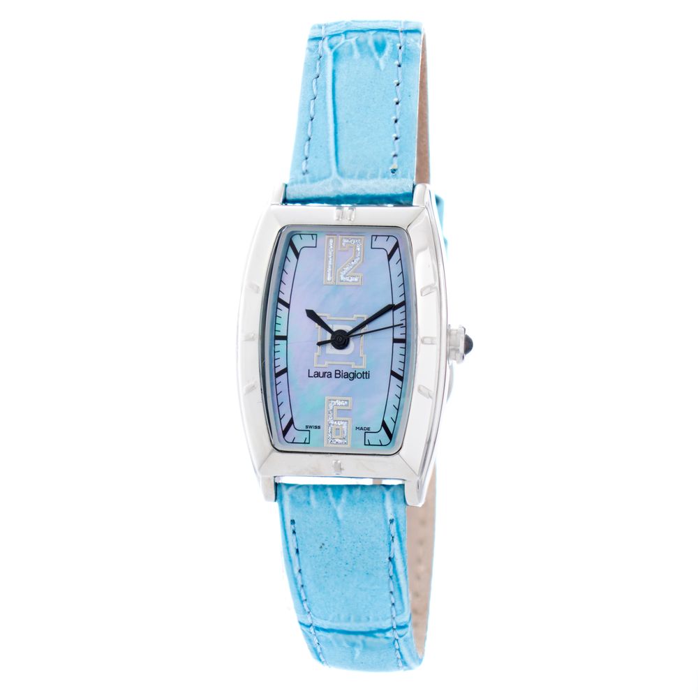 Laura Biagiotti Blue Leather Dress Watch Laura Biagiotti
