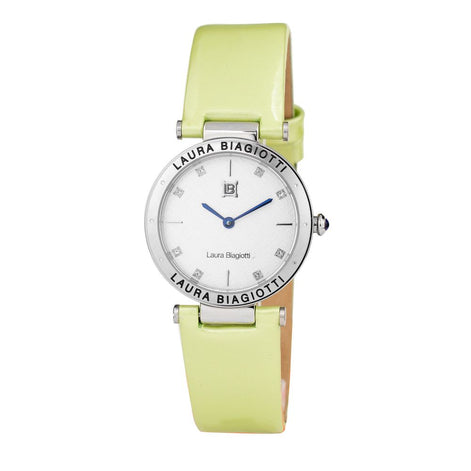 Laura Biagiotti Green Leather Dress Watch Laura Biagiotti
