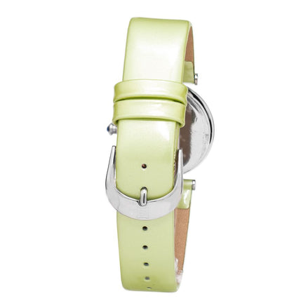 Laura Biagiotti Green Leather Dress Watch Laura Biagiotti