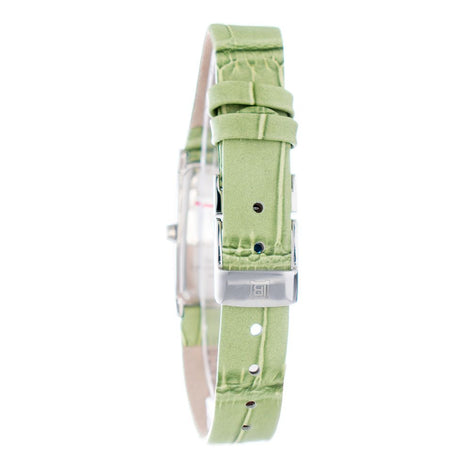 Laura Biagiotti Green Leather Dress Watch Laura Biagiotti