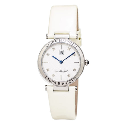 Laura Biagiotti Beige Leather Dress Watch Laura Biagiotti