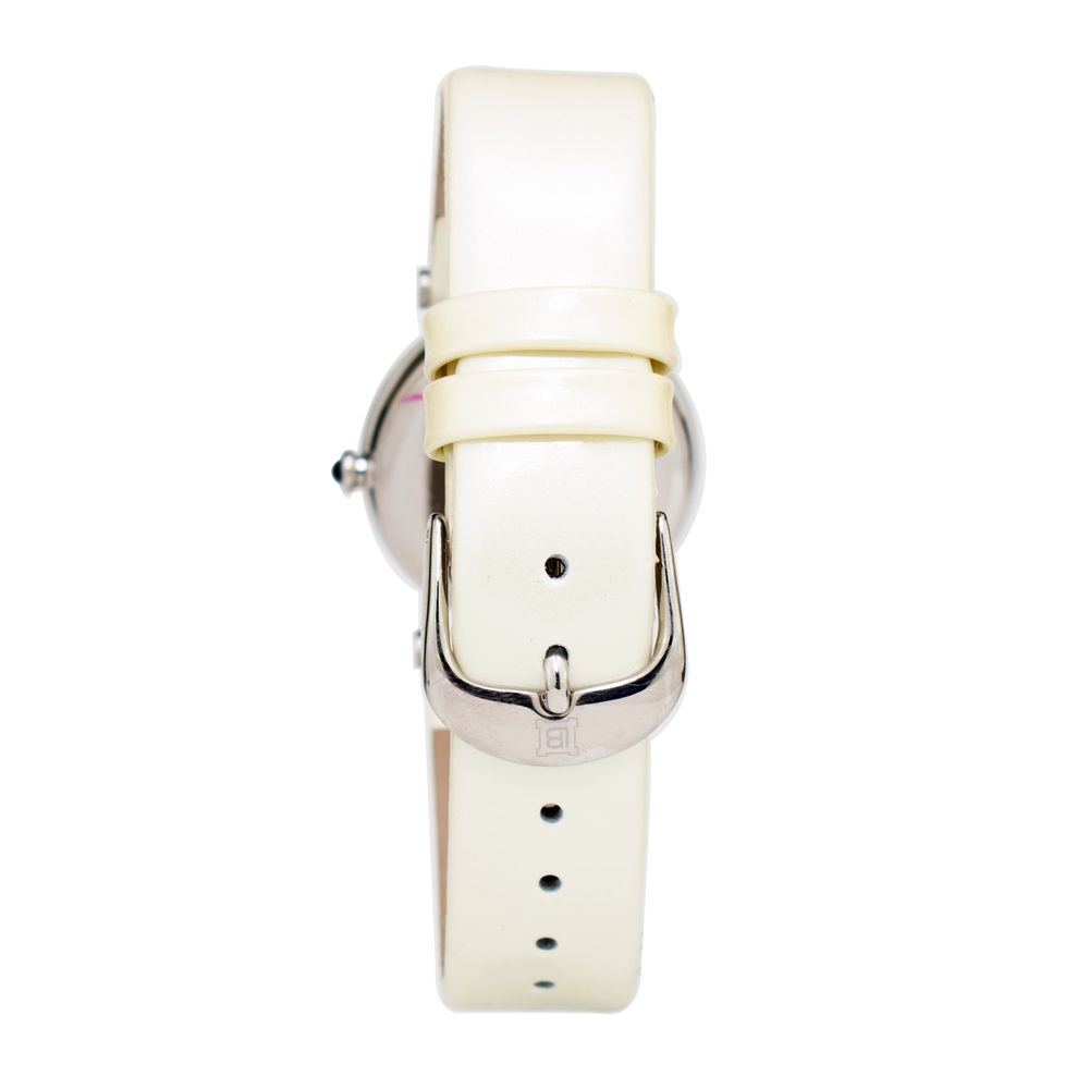Laura Biagiotti Beige Leather Dress Watch Laura Biagiotti
