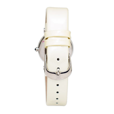 Laura Biagiotti Beige Leather Dress Watch Laura Biagiotti