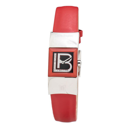 Laura Biagiotti Red Leather Dress Watch Laura Biagiotti