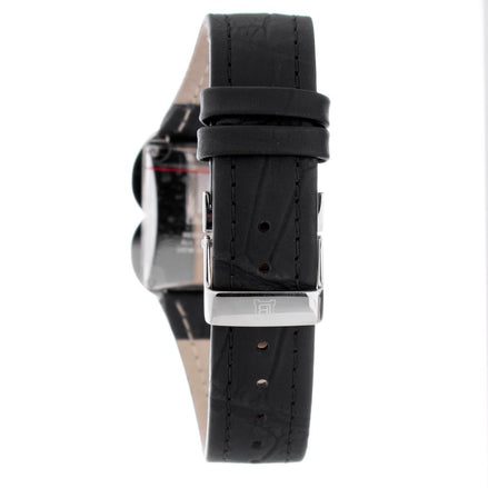 Laura Biagiotti Black Leather Dress Watch Laura Biagiotti